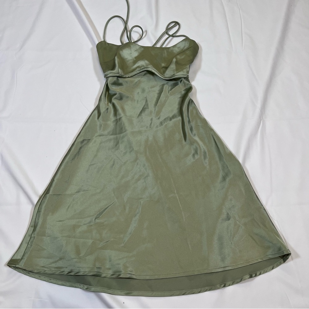 Princess Polly Sage Green Mini Dress